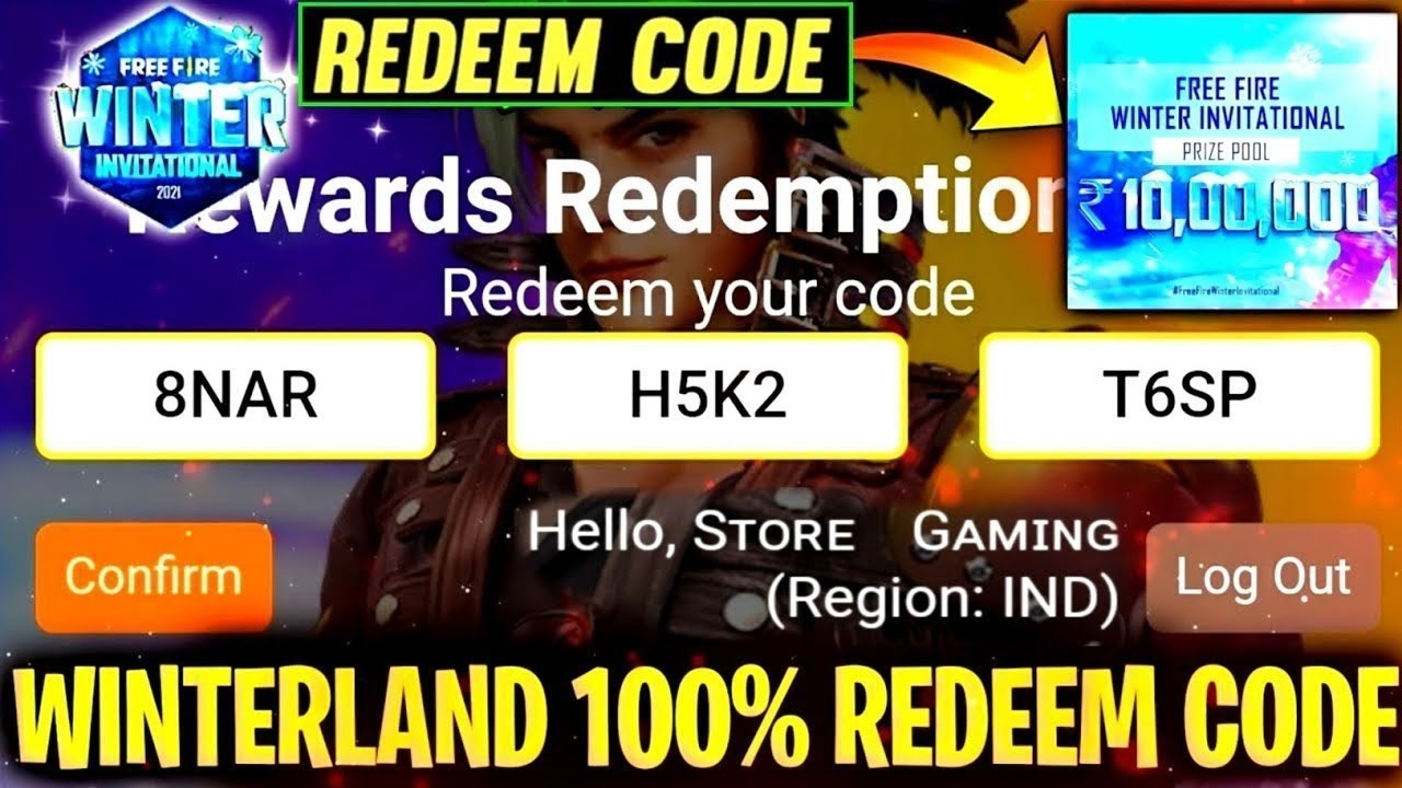 WINTER SPECIAL REDEEM CODE FREE FIRE MAX || LIVE WATCHING REDEEM CODE ...