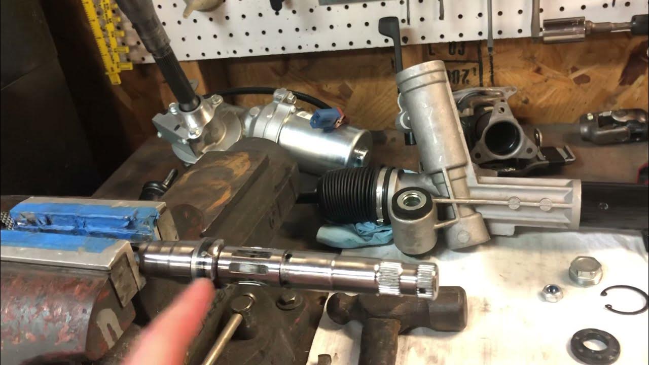 mustang II rack and pinion conversion power to manual YouTube