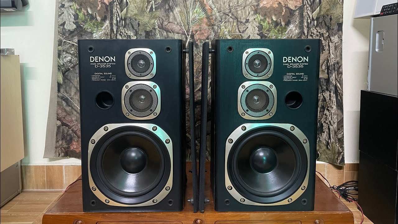 Available ✈) Genuine Denon D-3535 speaker pair, very good