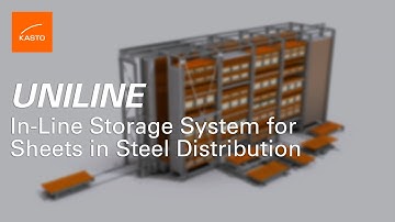 KASTO UNILINE -3D model of the in-line storage system for sheet metal