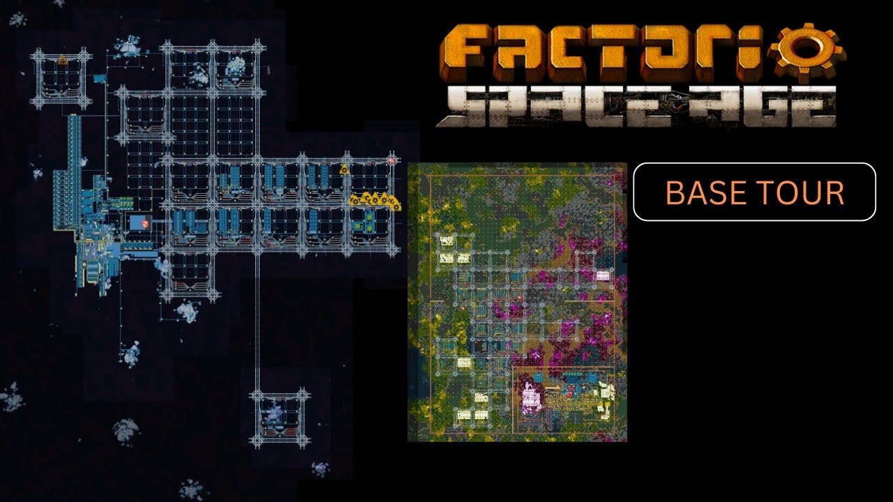 Factorio Space age base tour from 15k to 100k spm no mods - YouTube