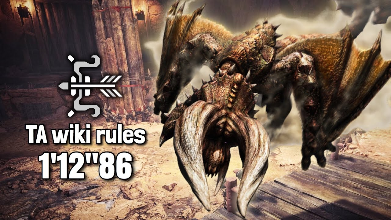 Mhw 7 特殊闘技場 ディアブロス 弓 1 12 86 Ta Wiki Rules Special Arena Hr Diablos Bow Youtube