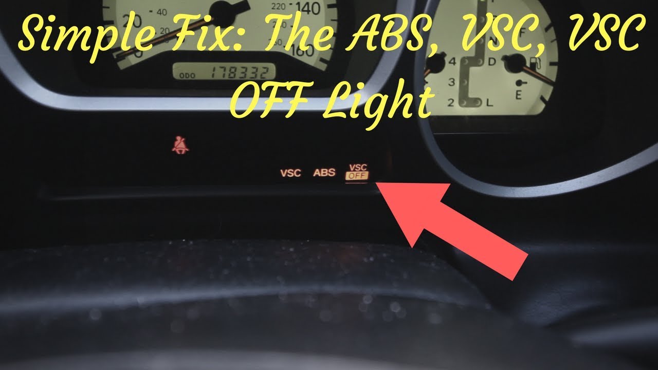 VSC LIGHT, VSC LIGHT OFF, ABS LIGHT '01 LEXUS GS430 [1/4