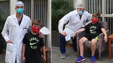 8-year-old returns to thank life-saving docs