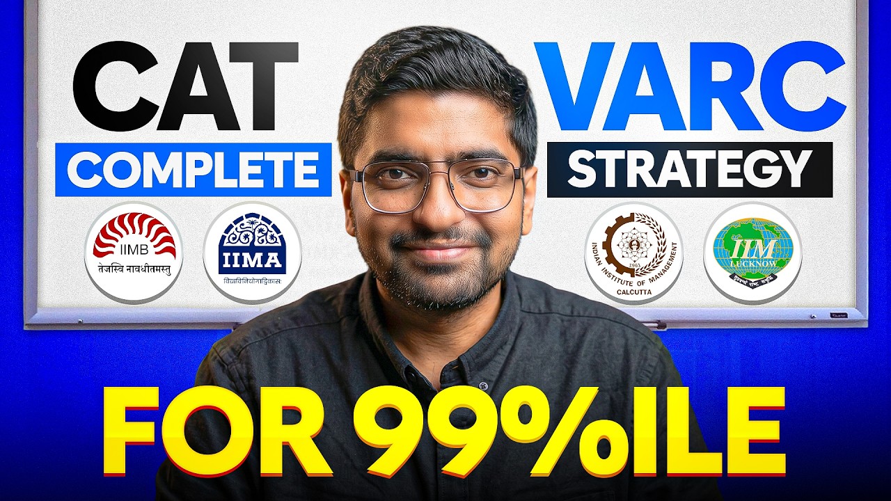 8-Month VARC Preparation Plan... CAT 99%ile Strategy Explained - YouTube