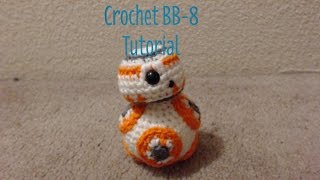 In which I show you how to make a BB-8 inspired droid out of crochet. This doll has a jointed neck, so the head can move and rotate. 