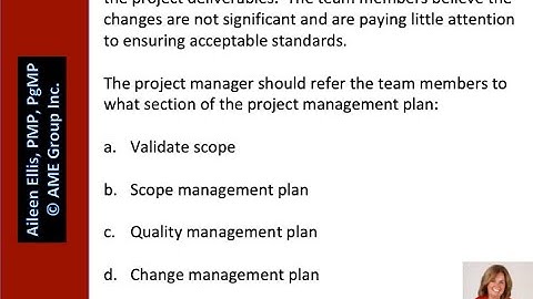 PMP Exam Sample Question with Aileen 2020_07_01