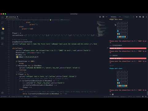 pirple-python-project1(connect4)