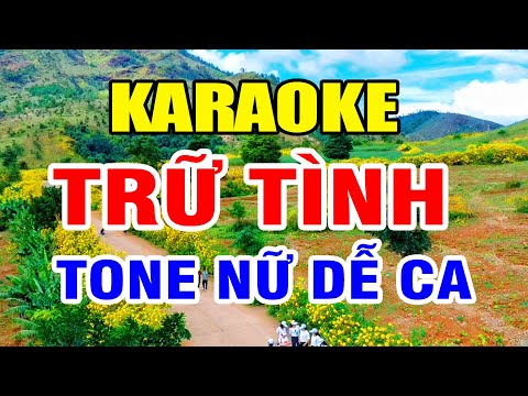 Karaoke Liên Khúc Tình Khúc Bolero Trữ Tình Tone Nữ || Mưa Bụi 1 - Mưa Bụi 2 || Sao Đổi Ngôi
