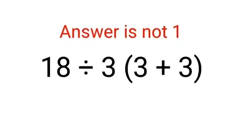18 ÷ 3 (3 + 3) The answer is not 1. Many got it wrong! Ukraine Math Test #math #percentages #ukraine