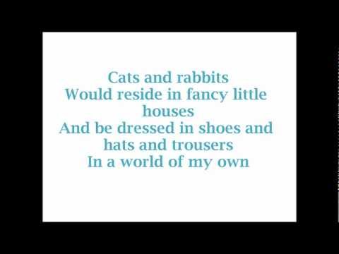 Alice In Wonderland- World of My Own (Lyrics)