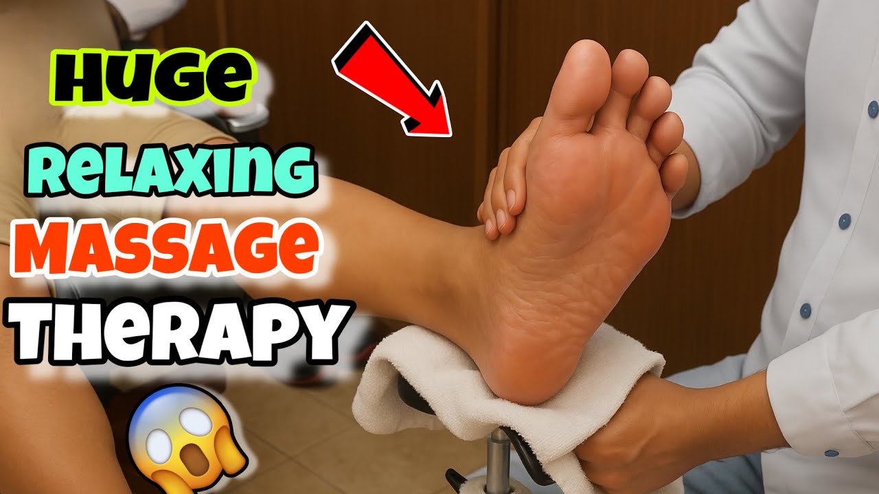 HUGE Relaxing ASMR Foot Massage | Deep Foot Therapy for Ultimate Stress ...