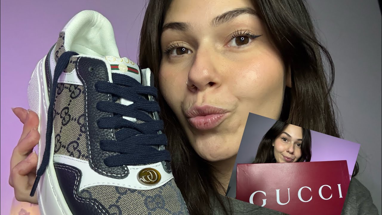 ASMR Dupe Gucci Shoe Unboxing/Review!!