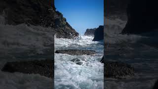 Spectacular Crashing Waves on Rocky Shore!