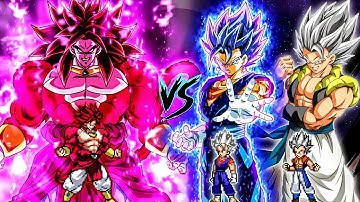 Epic🤩 | Limit Break Broly SSJ4 OP (New) VS Vegito MUI OP & Gogeta MUI OP in Jump Force #Mugen