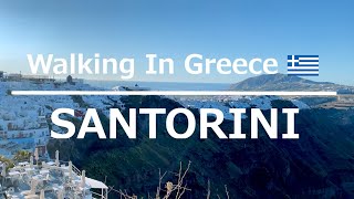 【4K】 Ｗalking in Santorini Greece