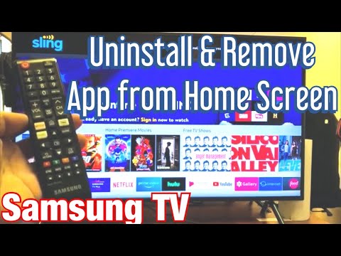 Samsung TV: How to Uninstall (delete) App u0026 Remove/Move App from Home Screen