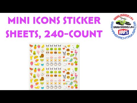 Mini Icons Sticker Sheets, 240-Count, mini stickers 