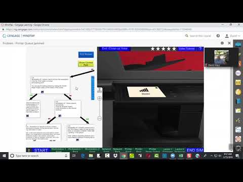 Example of Simulation - Printer Queue Jammed
