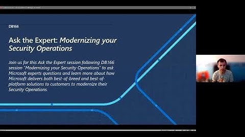 Ask the Expert: Modernizing your Security Operations | ATE-DB166