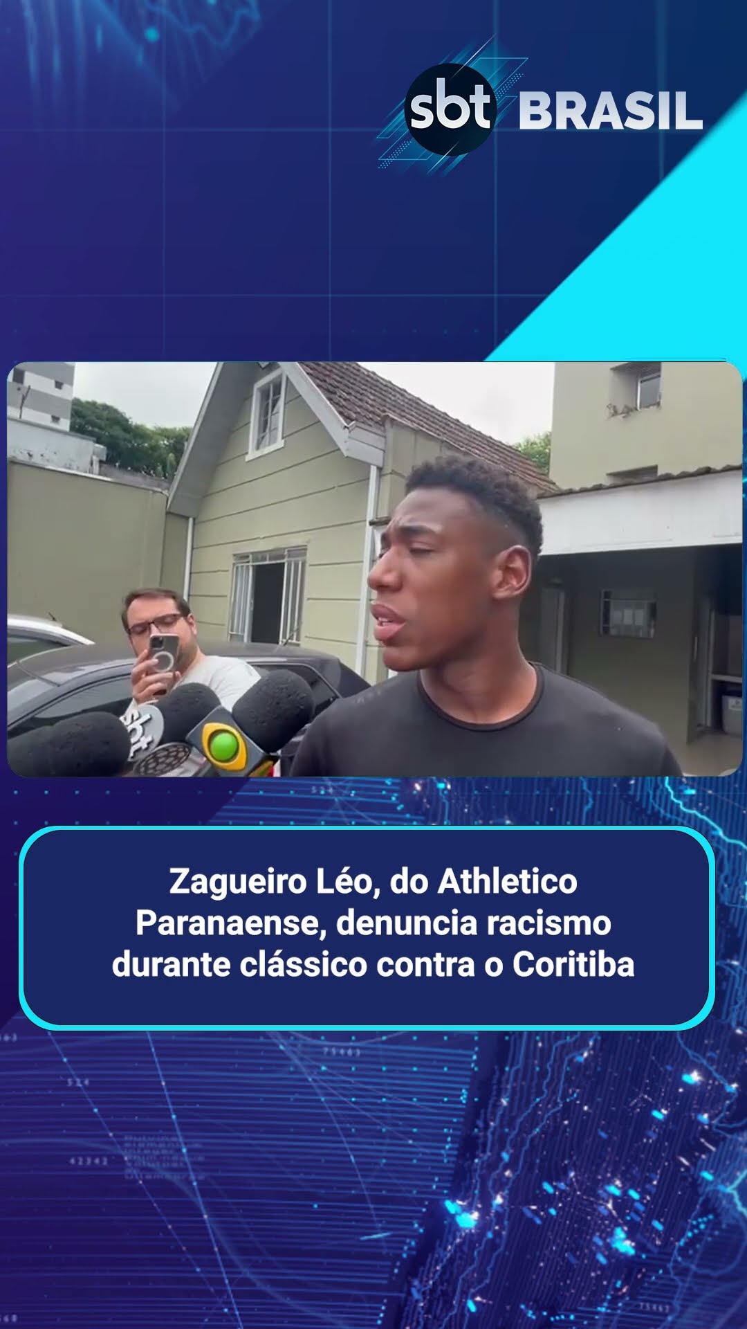 Léo, do Athletico-PR, presta queixa após racismo: “A gente só pede respeito” | SBT Brasil (27/01/25)