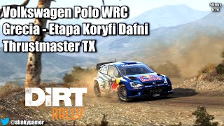 Dirt Rally Gameplay - Volkswagen Polo WRC @ Koryfi Dafni Grecia - Thrustmaster TX screenshot 1