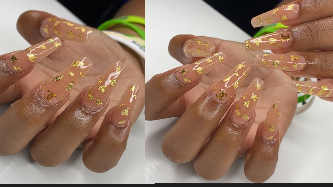 Polygel tutorial My client Nail popped off 😬. Gersion Coral Polygel 