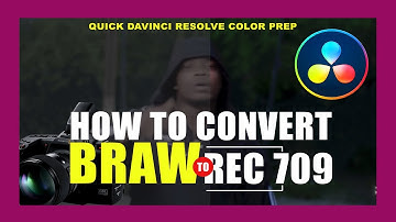 How to Convert BRAW to Rec. 709 | Quick DaVinci Resolve Color Prep #YouTube #davinciresolvetutorial