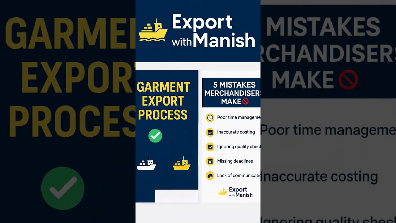 🎯 Avoid These 5 Mistakes in Production Merchandising for 🚢Timely shipment  