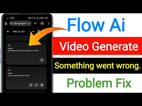 Flow is Oops something went wrong! Problem Today 😥|| Flow AI Photo/Video Generate problem Today