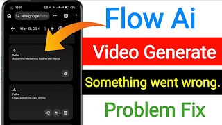 Flow is Oops something went wrong! Problem Today 😥|| Flow AI Photo/Video Generate problem Today Net Worth