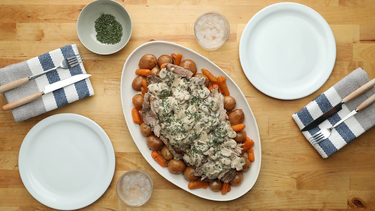 Instant Pot Creamy Herb Pork // Presented By BuzzFeed & Kroger - Get cozy this winter with this insanely creamy Instant Pot pork! Shop now to get all the ingredients you'll need to make this dish tonight.