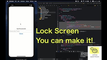 Edit passcode and display cool lock screen to unlock your app | SwiftUI - Catch Questions Academy