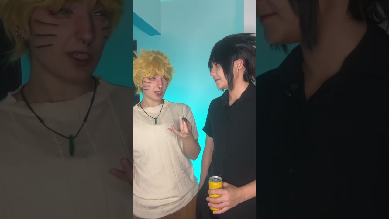 “Eu nunca” com o Naruto e o Sasuke #naruto #sasuke #sasunaru