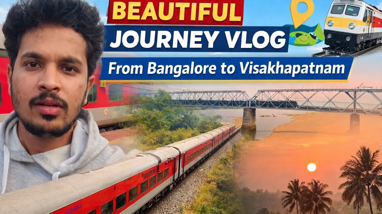 Bangalore to Visakhapatnam Train journey 🚆|| Garib Rath Experience ||  21 hours train journey ||