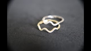 925 Sterling Silver Adjustable Wave Ring
