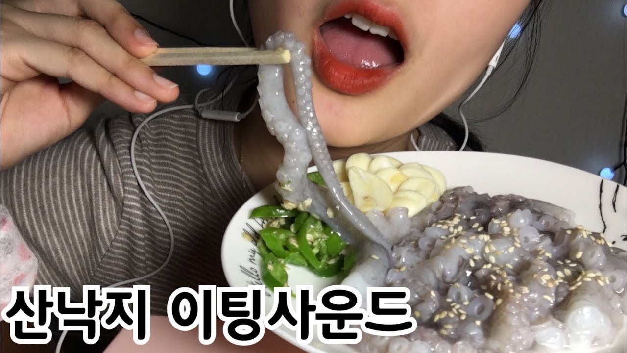 [Eating] 산낙지 이팅사운드 Octopus Eating Sound