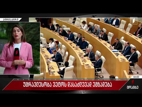 უმრავლესობა ვეტოს დასაძლევად ემზადება