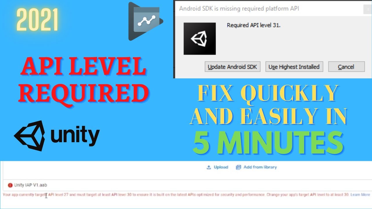 Update Android Sdk To Any Api Level In 5 Minutes. Unity [2021]