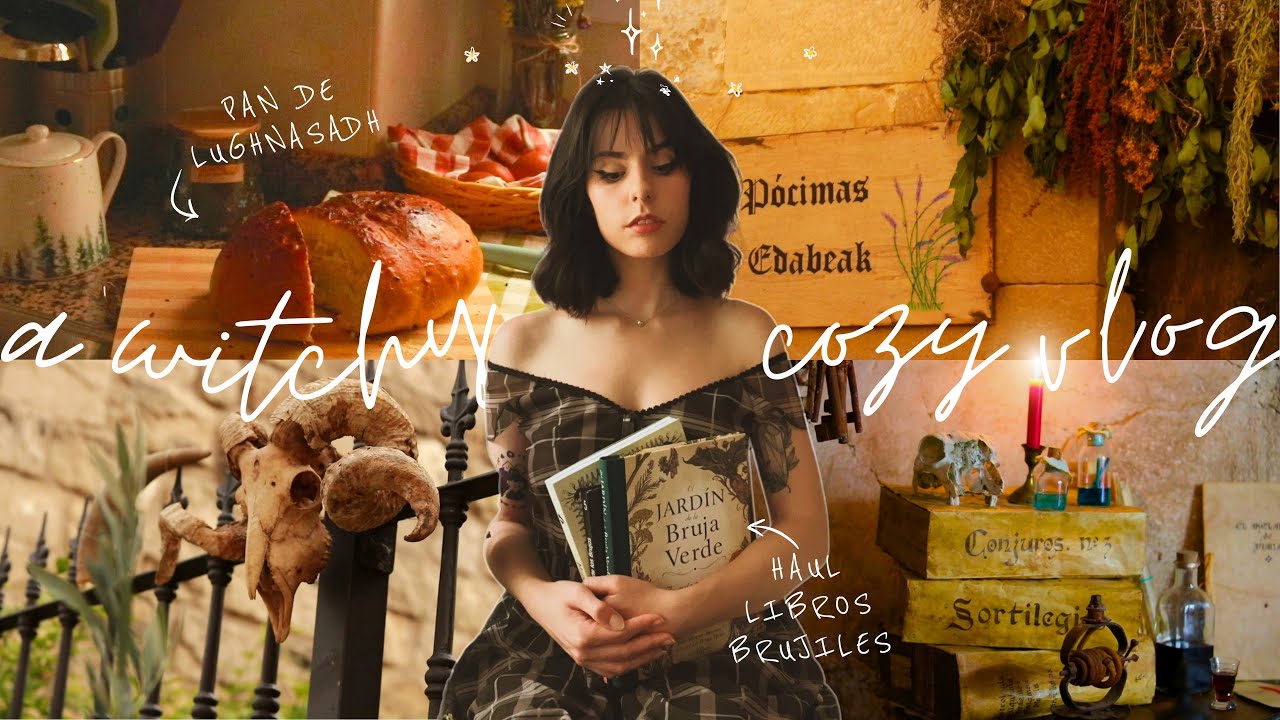 witchy cozy week 🌙🌾 | festival de brujería, haul libros brujiles, haciendo pan en Lughnasadh