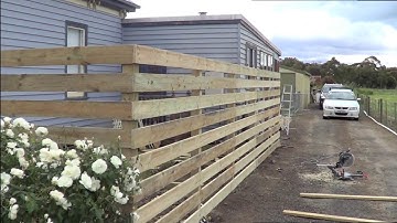 Building the Horizontal Fence Part 2