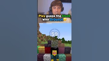 Play guess the block with DrDonut😃. #donutsmp #minecraft #shorts #viral