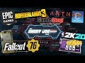 AJS News - Borderlands 3 Issues, Fallout 76 sells Missing Features, & UK Lootboxes w/ ESA's Reply!