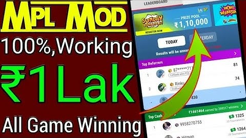 MPL Pro Mod APK 1.0.35 !! Live Hacked 4 games !!