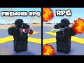 Firework RPG vs RPG in Military Tycoon ROBLOX!