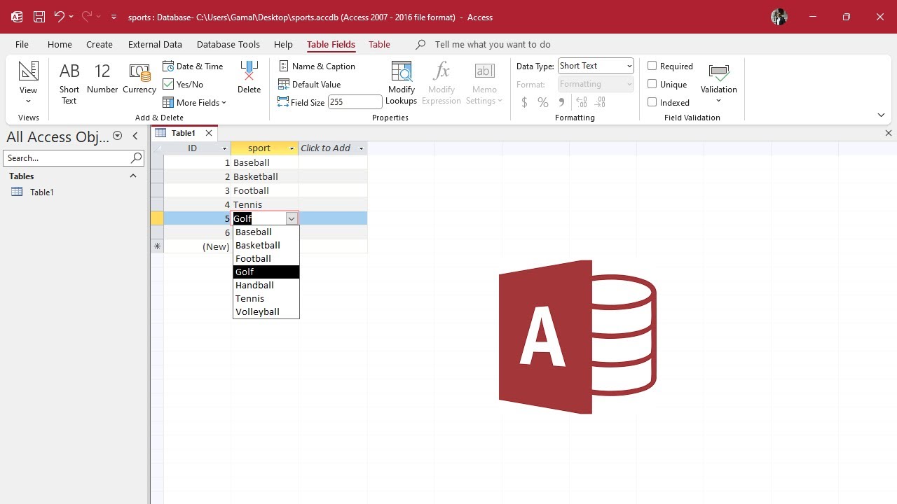 What's the SECRET to Making a Dropdown List in Access Database Tables?