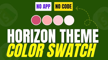 Horizon theme Color Swatch Shopify