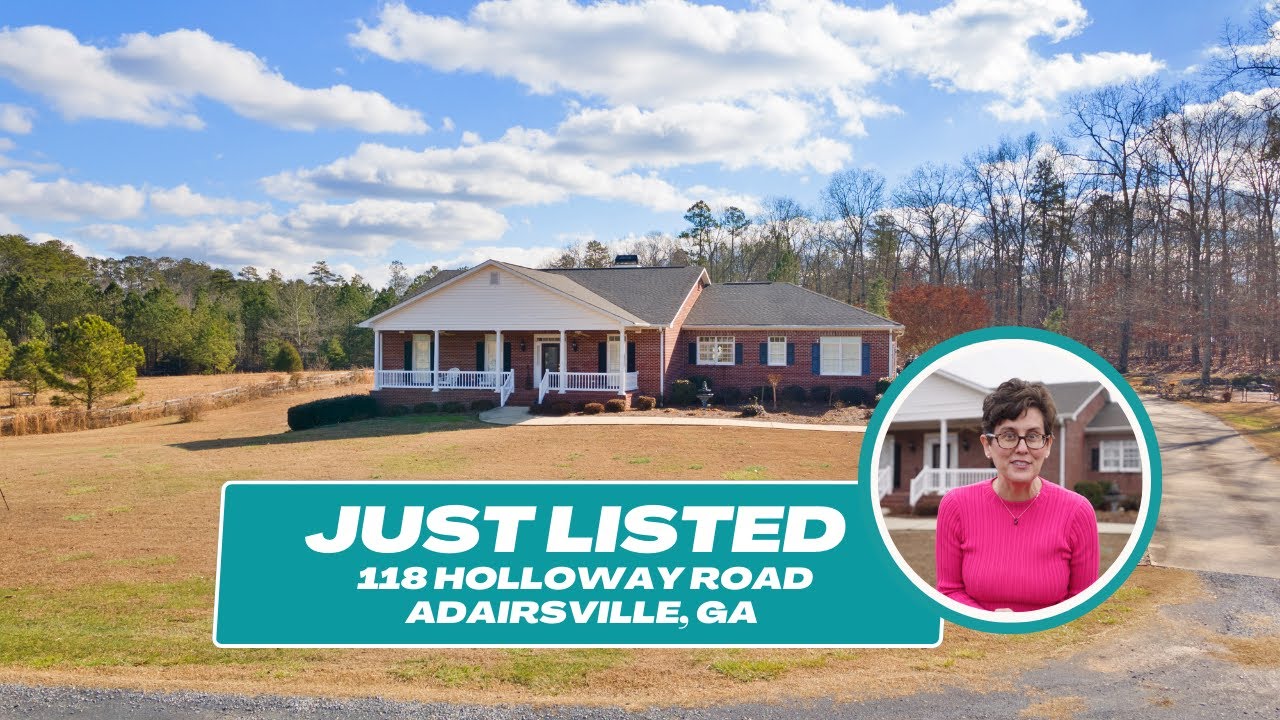 SOLD Just Listed in Adairsville at 118 Holloway Road by Jenny Smith