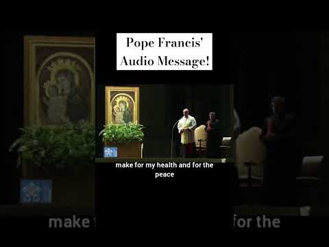 Pope Francis Has Recorded An Audio Message For The Faithful Popefrancis Jesus 