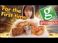 JAPANESE GIRL TASTES GREENWICH FOR THE FIRST TIME ! Pizza and Chicken Are The Best Combination !